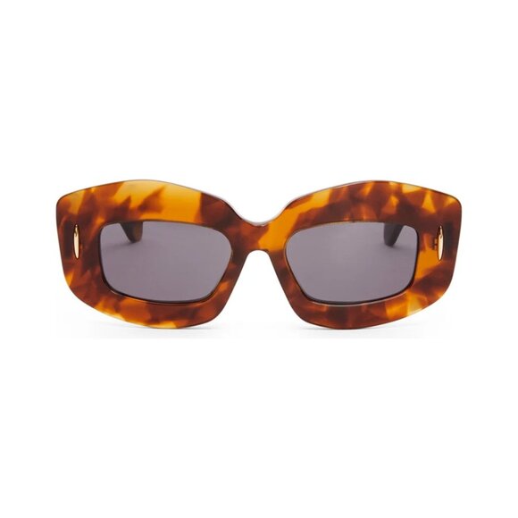 NEW LOEWE SUNGLASSES WOMEN HAVANA GRAY LW40114F 53A